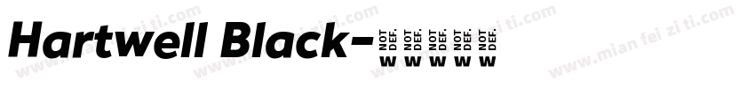 Hartwell Black字体转换